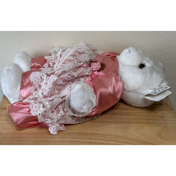 Vtg San Francisco Music Box Plush Bears Wind Up Musical Stuffed Animals 19" Set - Picture 5 of 10